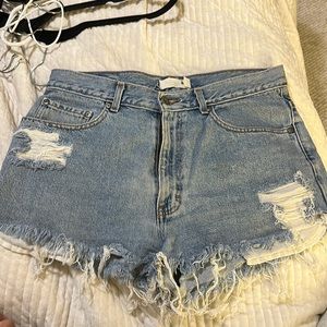 Vintage denim shorts